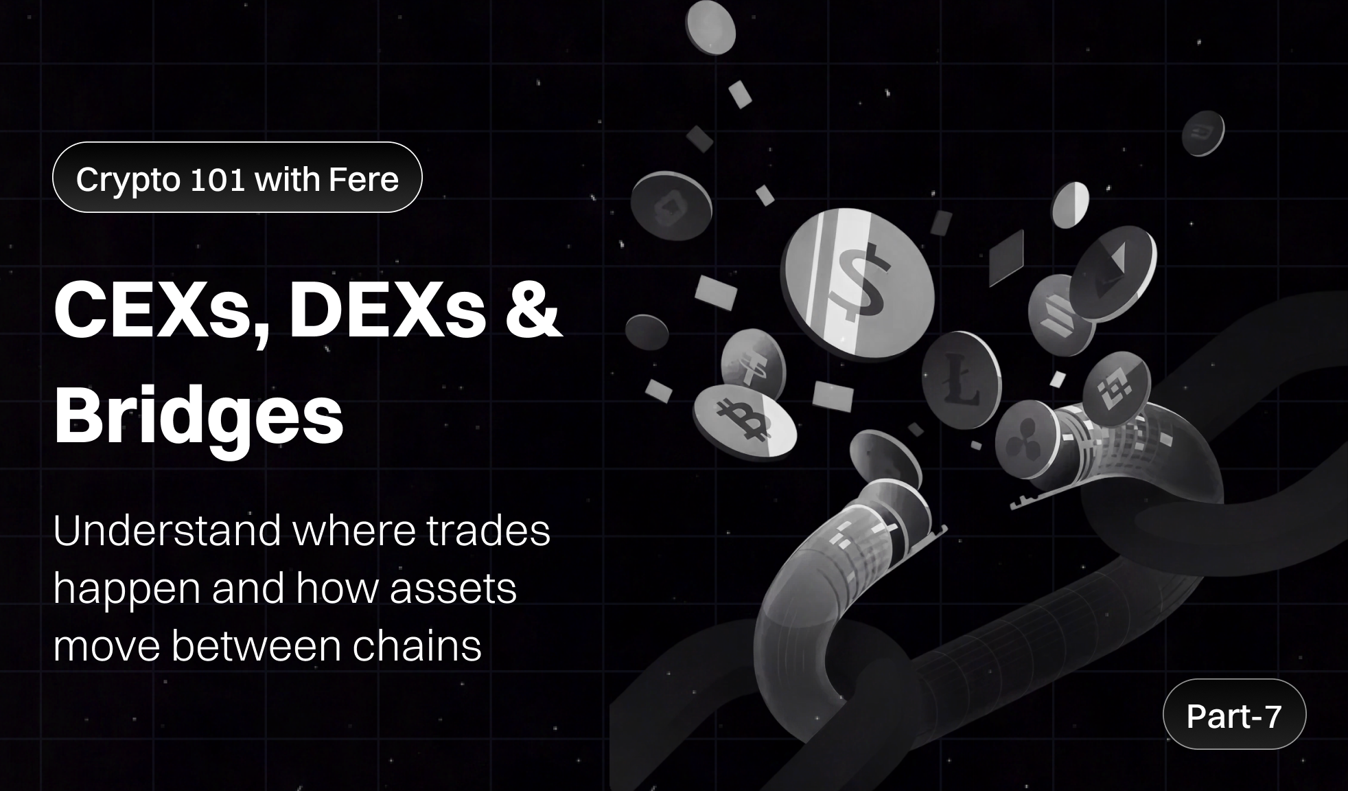 CEXs, DEXs & Bridges: How Crypto Really Moves - Part 7 of Crypto 101 with Fere AI